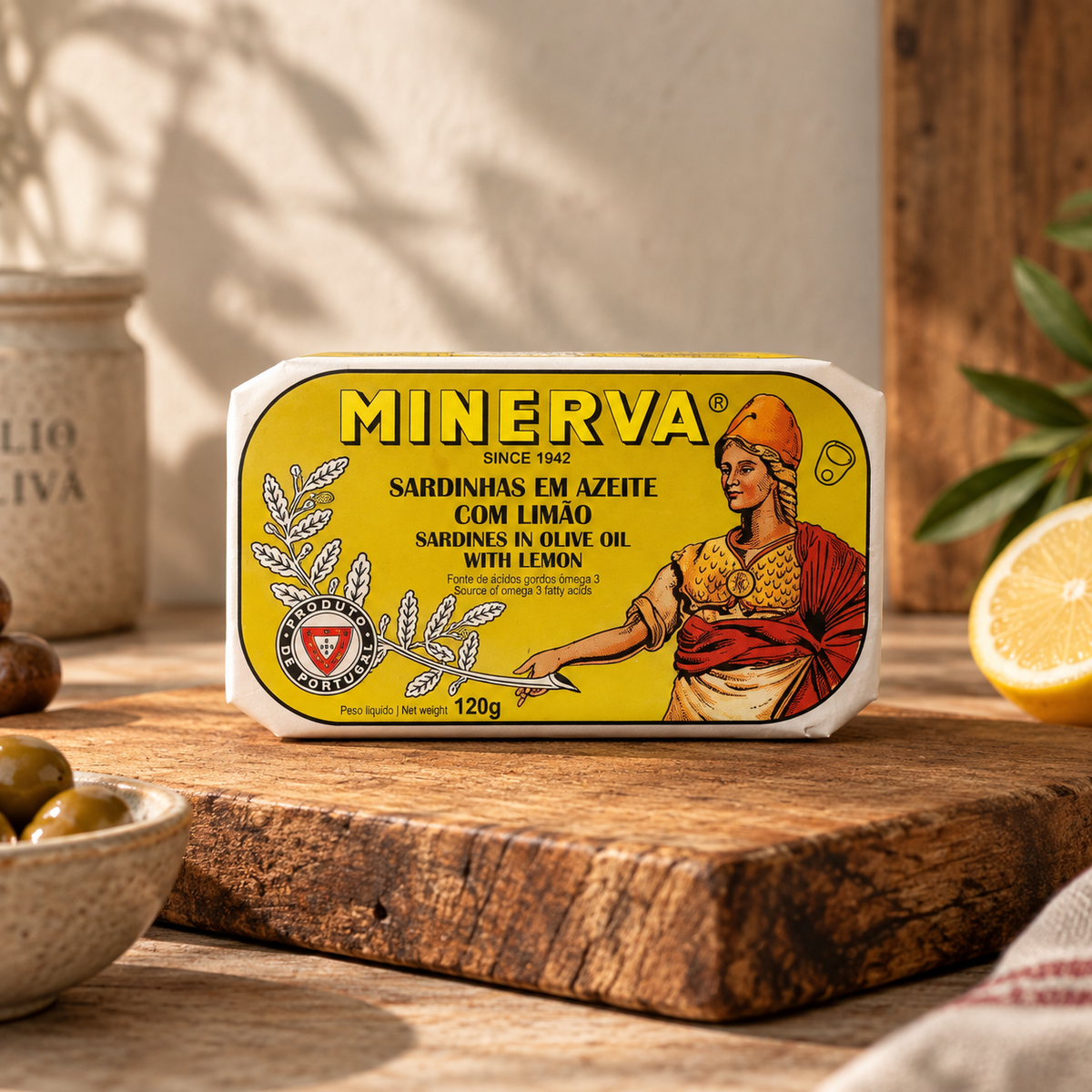 MINERVA 檸檬橄欖油沙甸魚 120g