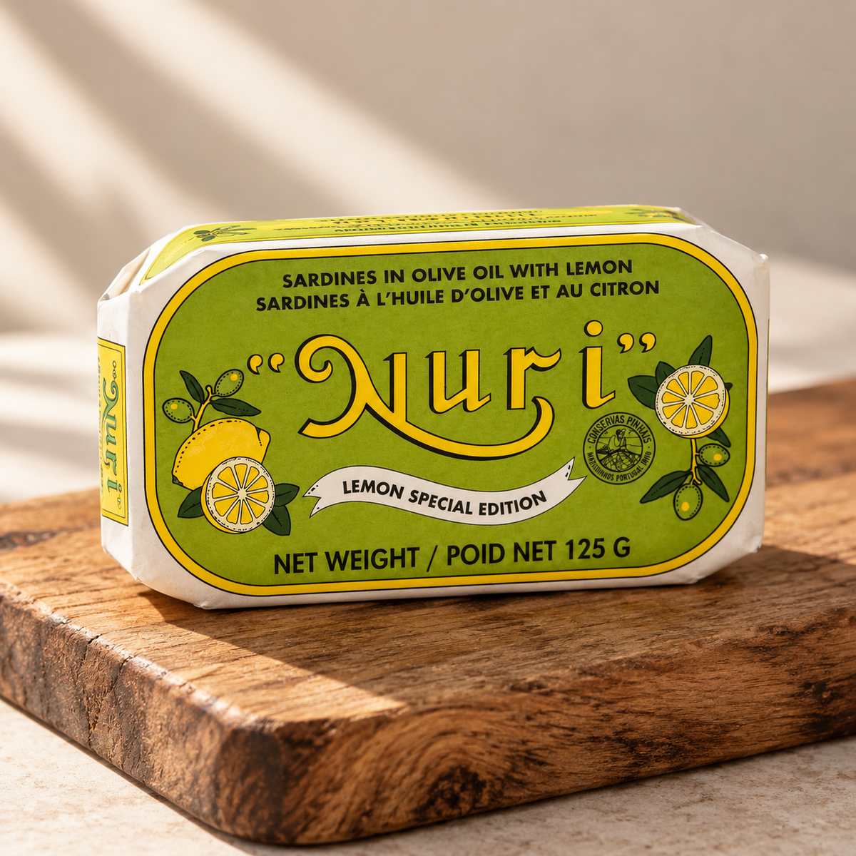 Nuri Lemon Special Edition sardines in olive oil / NURI 檸檬橄欖油沙甸魚