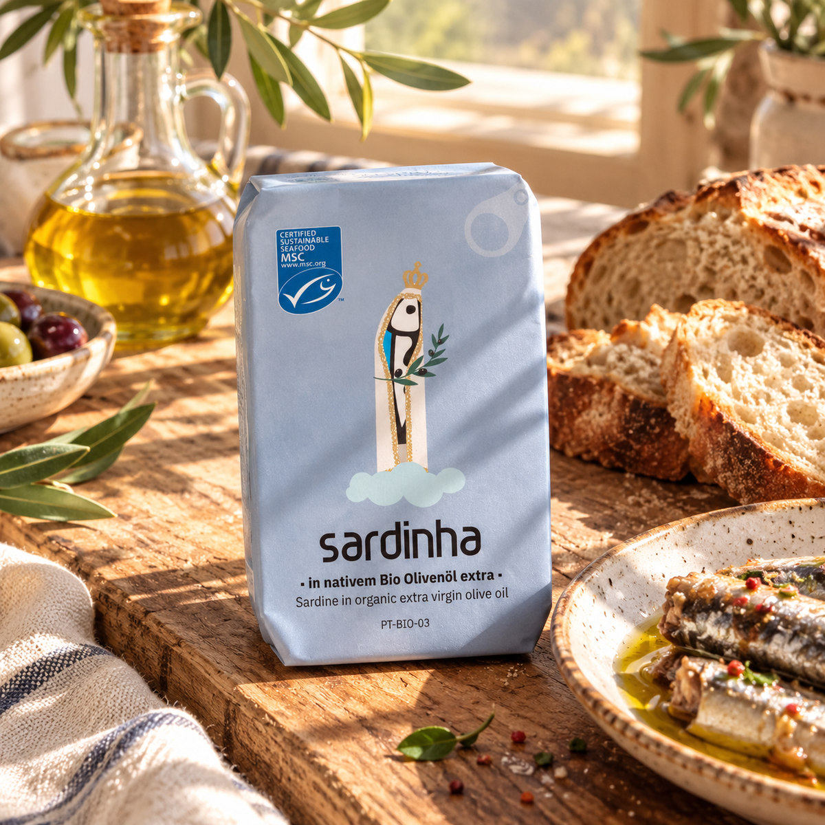 SARDINHA MSC 有機初榨橄欖油沙甸魚｜120g