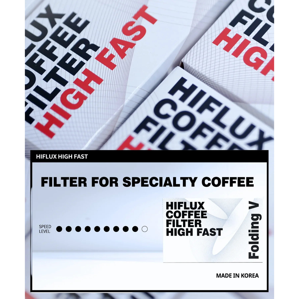Hiflux Coffee Filter Folding V - detail