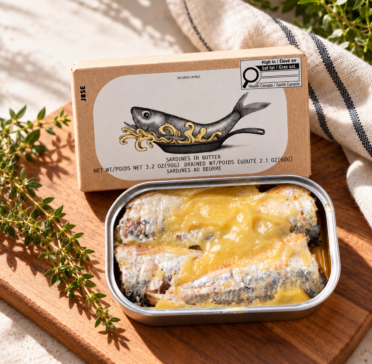 JOSE GOURMET｜亞速爾牛油沙甸魚｜90g