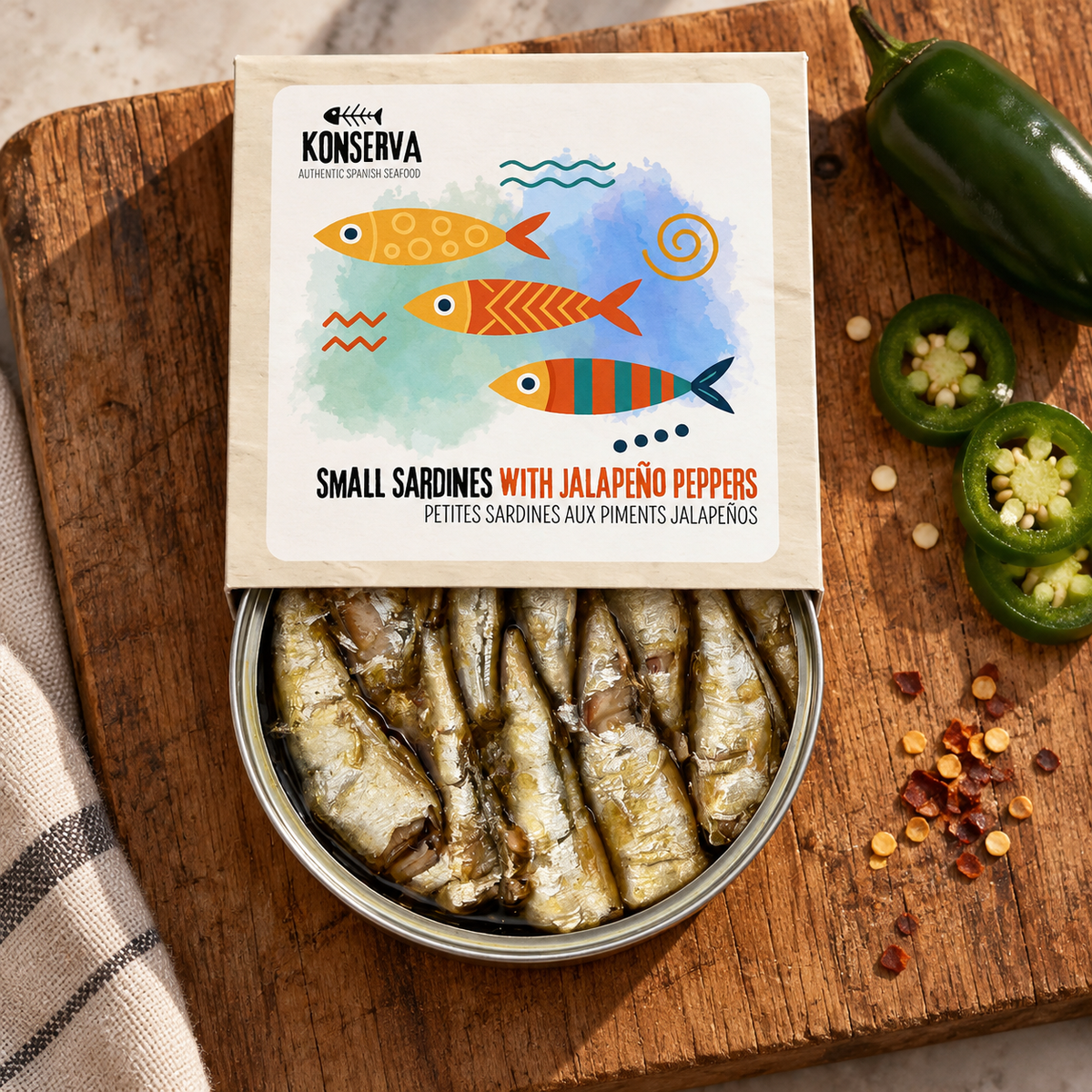 Konserva 西班牙小沙甸魚 Jalapeño
