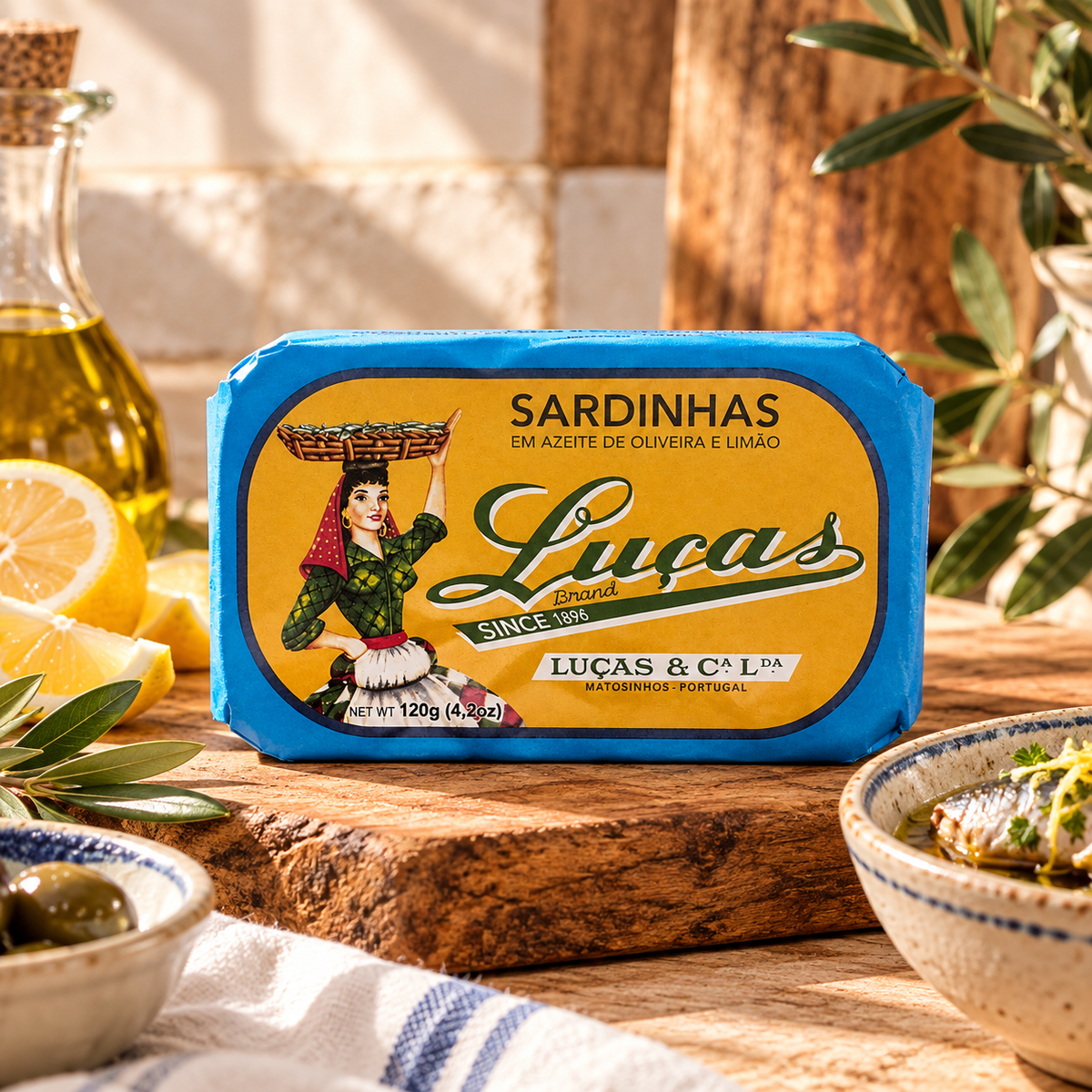 LUÇAS Lemon Sardines in Olive Oil / LUÇAS 檸檬橄欖油沙甸魚