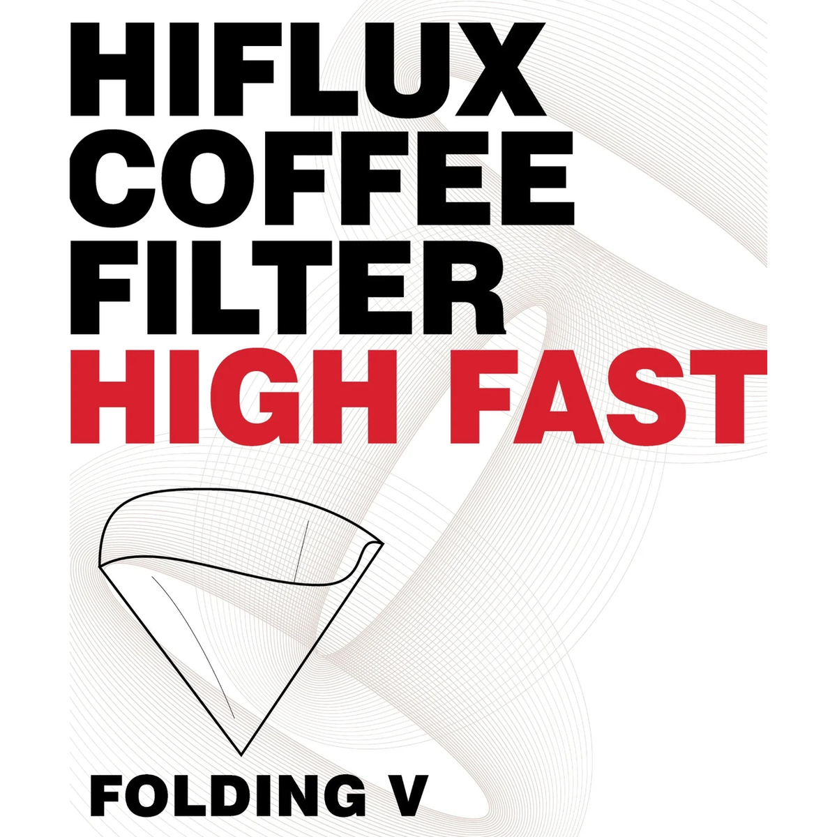 Hiflux Folding V 咖啡濾紙・50片