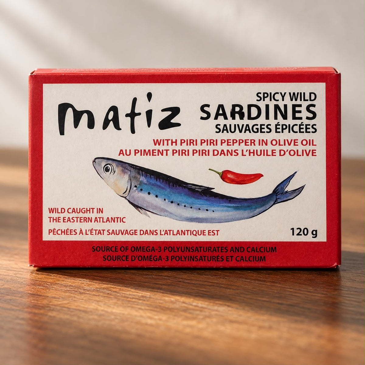 MATIZ 辣味野生沙甸魚｜橄欖油浸 120g