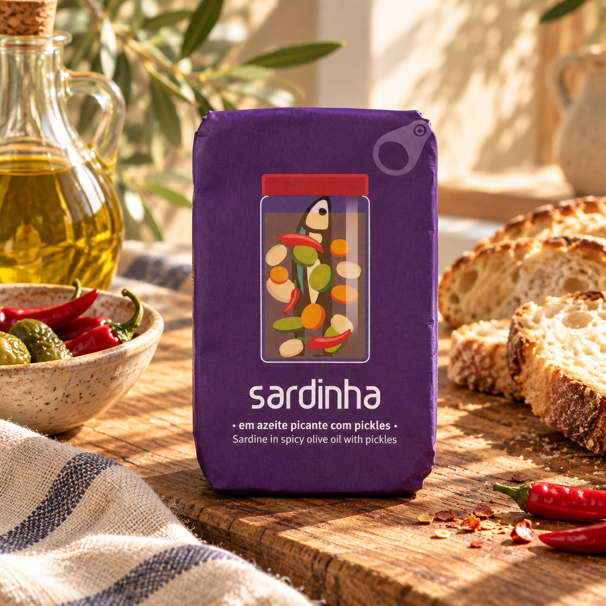 SARDINHA 香辣橄欖油沙甸魚・酸瓜